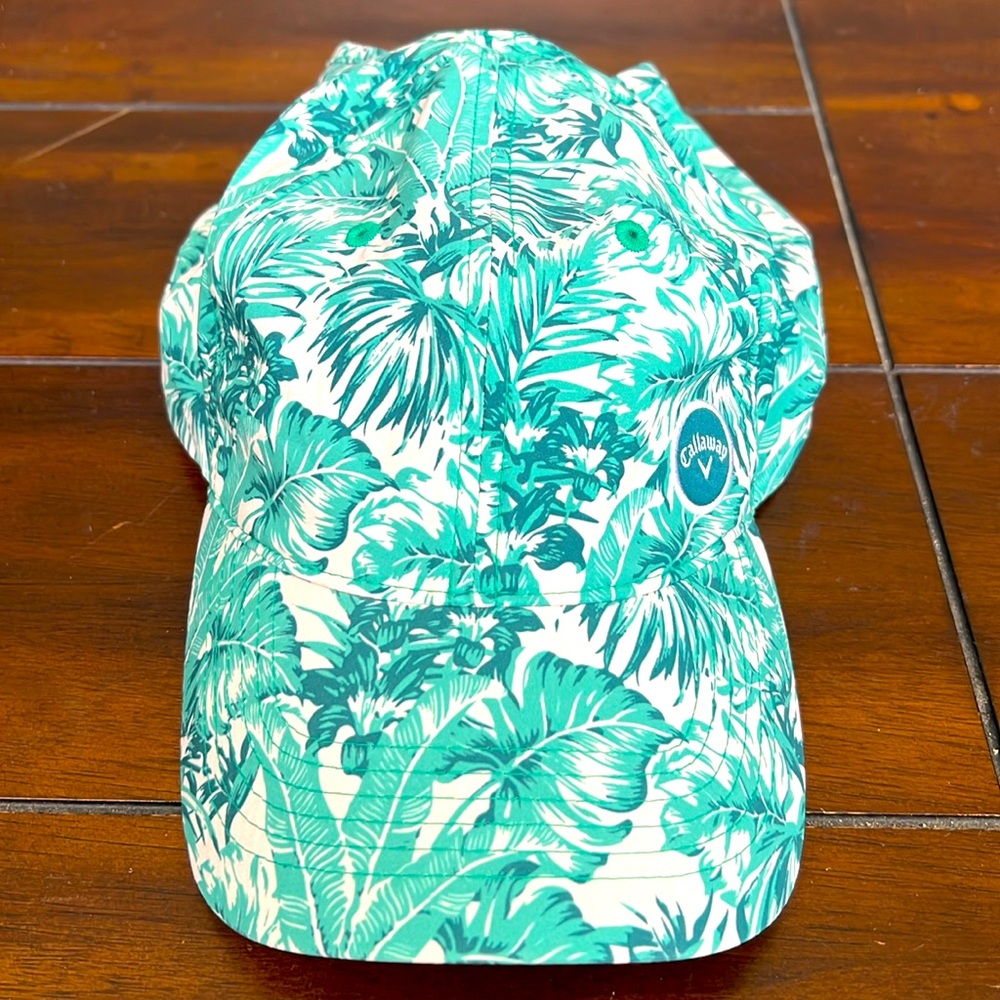 Callaway by Ponyflo Ponytail Ball Cap Adjustable Baseball Cap Hat EUC